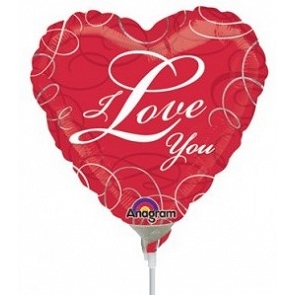 ADD-BAL1 9吋I Love You心形鋁箔氣球  ADD-BAL1 9吋I Love You心形鋁箔氣球